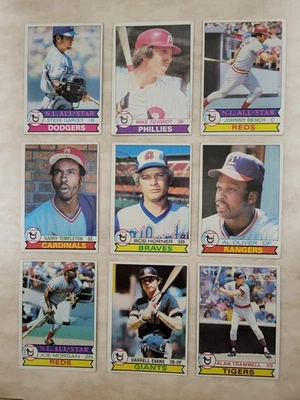 1979 Topps conjunto parcial de 459 cartões de beisebol diferentes Johnny Bench Hank Aaron - Imagem 1 de 4
