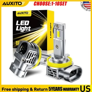 AUXITO H11 H8 LED Headlight Bulbs Low BEAM Low Beam 6500K White 48000LM 2-20X - Picture 1 of 10