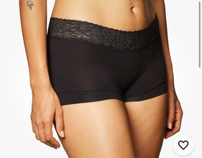 Maidenform Underwear Womens 3 Pack Boyshort Dream DM3002 Size Small Black - Image 1 of 3