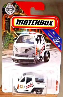 2018 Matchbox 100/100 MBX Service 4/20 METER MADE White w/Chrome Ring Disc Spoke - Image 1 of 4
