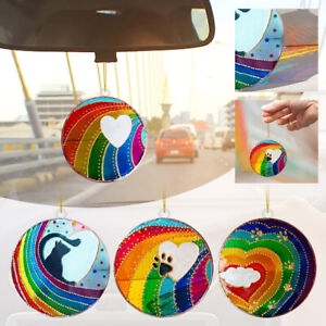Suncatcher Rainbow Hanging Stained Glass Home Car Decoration suncatcher