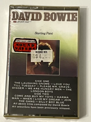 DAVID BOWIE - STARTING POINT CASSETTE TAPE - SEALED - 1977- MINT- PIC COVER RARE - Image 1 of 3