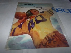 Cubierta de colección Texas Football Lancaster vs Ferris lista en la parte trasera cubierta frontal 1947 - Imagen 1 de 7