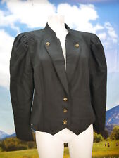 Herrlich 60er Jahre schwarz Spencer süße Vintage feine Trachtenjacke Jacke Gr.44