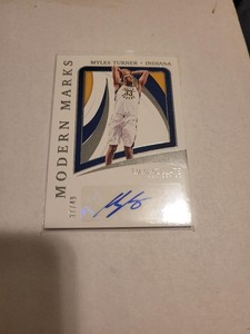 2020-21 Immaculate Modern Marks #RD 37/49 #6 Myles Turner Indiana Pacers