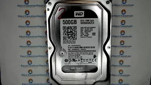 Western Digital Black WD5003AZEX-00K3CA0 64M cache 7200rpm 500GB SATA HDD TESTED - Picture 1 of 1
