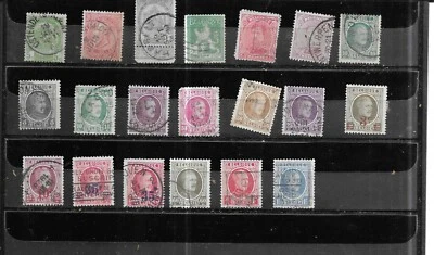 BELGIUM 1893-1927. SELECTION OF 20.  FINE USED. AS PER SCAN. - Image 1 of 3
