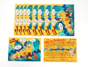 Lot of (10) 2000 Inkworks The Simpsons Anniversary Celebration Promo Card SC2000