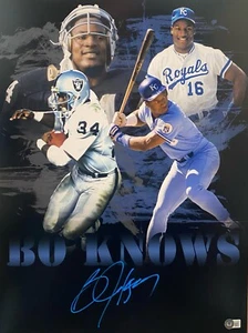 BO JACKSON SIGNED AUTOGRAPH LOS ANGELES RAIDERS 16X20 PHOTO BECKETT COA 2 - Picture 1 of 3