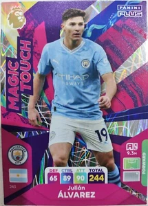 Panini Plus Adrenalun XL Julian Alvarez #243 Magic Touch Foil Manchester City - Picture 1 of 2