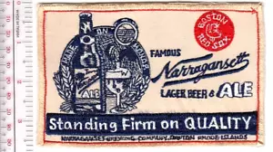 Bier Baseball Boston Red Sox & Narragansett Bier AL stehend feste Vel Haken - Bild 1 von 1