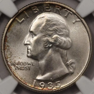 1935-S Washington Quarter NGC MS-67 - Picture 1 of 3