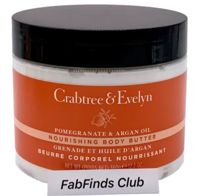 Crabtree & Evelyn Pomegranate & Argan Oil Body Butter Cream Full Size 12.7oz - Image 1 of 4