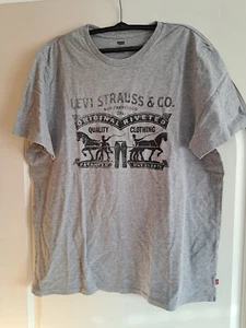 Levis T-Shirt Shirt Gr. XXL grau mit schwarzem Schriftzug TOP!! - Bild 1 von 2