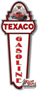 (TEXA-23) 24""X9.5"" TEXACO GASOLINA VISIBLE BOMBA DE GASOLINA LUBRICANTE DE ACEITE - Imagen 1 de 1