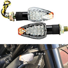2X 14 LED 12V 1W STREET MOTORCYCLES TURN SIGNALS FLASHER AMBER LIGHT ABS PLASTIC