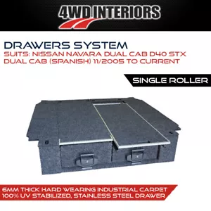 Outback 4WD Drawer System Fits Nissan Navara Dual Cab D40 STX 11/2005-On Single - Picture 1 of 9