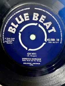 Derrick Morgan+Duke Reid-Lover Boy/Oh My! (1960) UK-Ska-Original Blue Beat VG+ - Picture 1 of 2