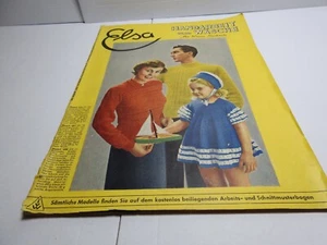 Mode: ELSA - HANDARBEIT UND WÄSCHE -3.Jahrgang 1950- Heft 7 - mit Schnittbögen - Picture 1 of 2