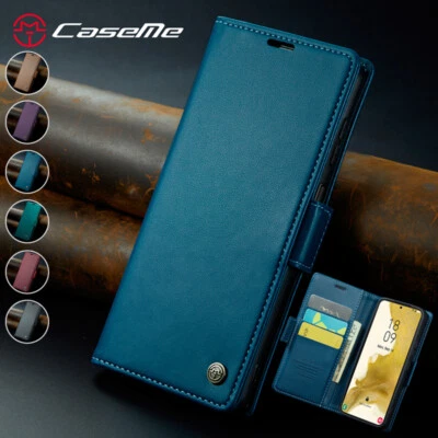 Magnetic Wallet Case Card Leather Flip Cover for Samsung S23 FE/S23+/S22+ Ultra - Image 1 of 4