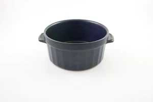 Vtg Iron Mountain Stoneware Pottery Blue Ridge Soufflé Casserole Nancy Patterson - Picture 1 of 7