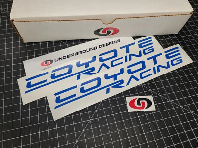 Calcomanías de carreras Coyote (paquete de 2) pegatinas de guardabarros para capó para Mustang y camionetas de 5,0 L Foto 1 de 2