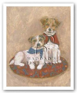 IMPRESIÓN ARTÍSTICA Jack Russell por Carol Ican Imagen Tamaño 8" x 10" - Imagen 1 de 1