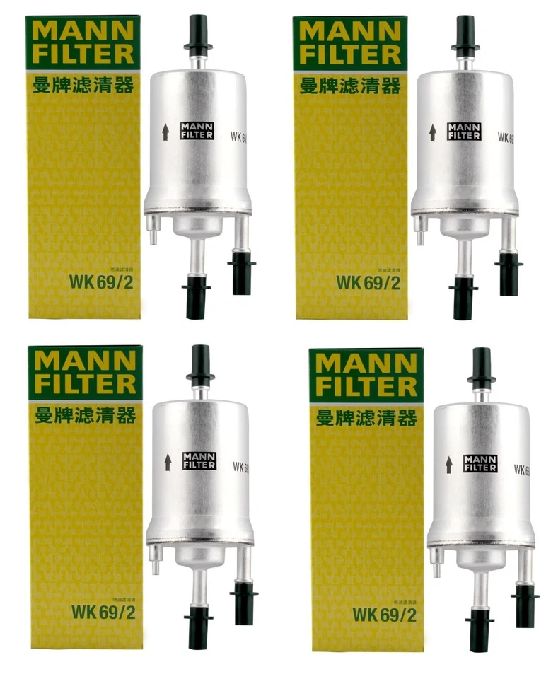 Mann Set of 4 Fuel Filters WK692 For Audi A3 Quattro TT VW Beetle Golf GTI - Imagem 1 de 1