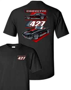 Johny Rockstar Corvette 427 Chevy Chevrolet Vintage Muscle Cars T Shirt TDC-252 - Picture 1 of 3