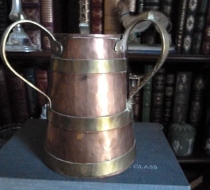 Arts and Crafts Russian Czarist Copper and Brass Tyg c. 1890 - Picture 1 of 3