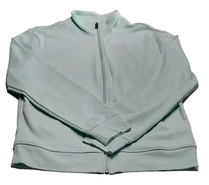 Amazon Essentials Men Small Mint Green Full Zip Sweatshirt Activewear Ltwt NWOT - Picture 1 of 13