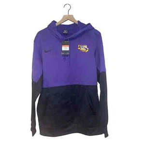 NWT Nike Men’s LSU Tigers Long Sleeve Purple and Black Hoodie Sweatshirt Large - Bild 1 von 5