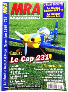 MAGAZINE MRA N°719, NOVEMBRE 1999 + PLAN ENCARTÉ "MS 315 & LE MOTEUR MICRON 1cc" - Picture 1 of 15