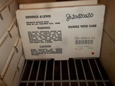 NEW GIDDINGS & LEWIS 502-02814-16 DC INPUT MODULE BOARD 5020281416 - Image 1 of 3