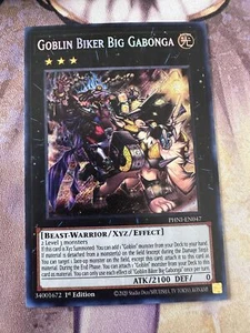 Goblin Biker Big Gabonga PHNI-EN047 Secret rare 1st Edition NM Yugioh - Picture 1 of 1
