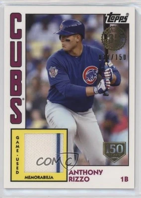 2019 Topps 1984 Baseball Relics 150th Anniversary /150 Anthony Rizzo #84R-AR - Image 1 of 2
