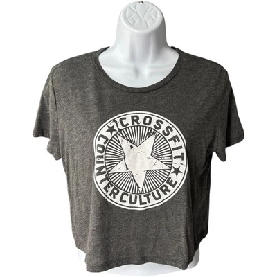 Camiseta corta fluida Bella + Canvas CrossFit Counter Culture gris gráfico estrella M Foto 1 de 4