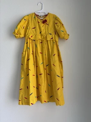 Vestido vintage amarillo Zoe Ltd para niñas talla mediana Foto 1 de 4