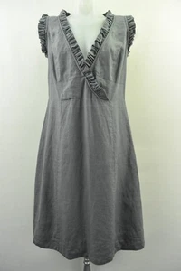 NOA NOA Women`s Grey Dress Sleeveless 100% Linen Size L - Picture 1 of 11