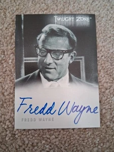 twilight Zone autograph Fredd Wayne A-58 shadows and substance mint cond - Picture 1 of 2