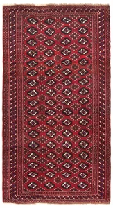 4 Fuß 3 Zoll x 7 Fuß 11 Zoll Traditioneller Vintage Handgeknüpfter Orientteppich Wolle Vorleger - Bild 1 von 9