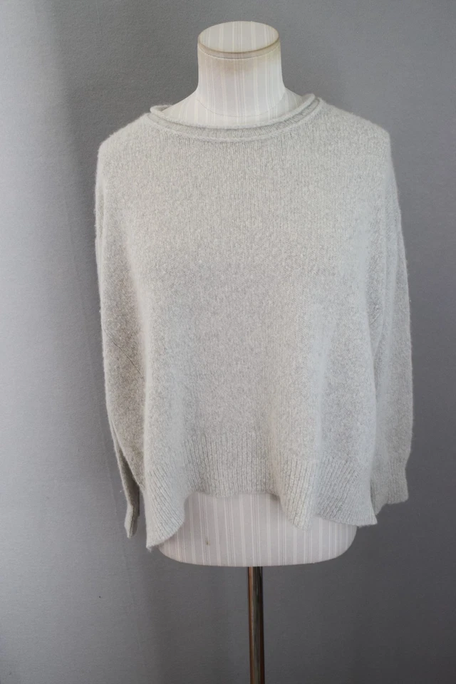 James Perse Los Angeles Hi Low Sweater Women Small 0 Cream 100% Cashmere - Image 1 of 4
