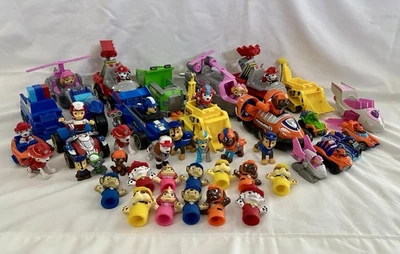 Paw Patrol Mighty Pups Toys Toy HUGE Lot of 40 - Vehicles, Figures, Ryder - Image 1 of 4