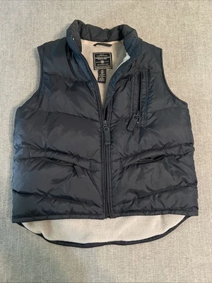 American Eagle Puffer Vest Womens MED Blue Outdoors Down Feather Fill Ski Hiking - Image 1 of 4