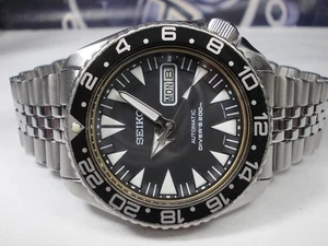 SEIKO 150M DAY/DATE DIVERS AUTOMATIC MENS WATCH 6309-7290 'MONSTER' (SN 380682) - Picture 1 of 12