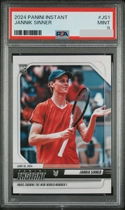 2024 PANINI INSTANT JANNIK SINNER #JS1 JANNIK SINNER ROOKIE RC PSA 9 - Picture 1 of 2