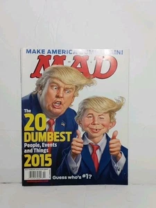 Feb 2016 Mad Magazine #537 DONALD TRUMP and Alfred Cover, Spy Vs Spy, Fold-In++ - Picture 1 of 1