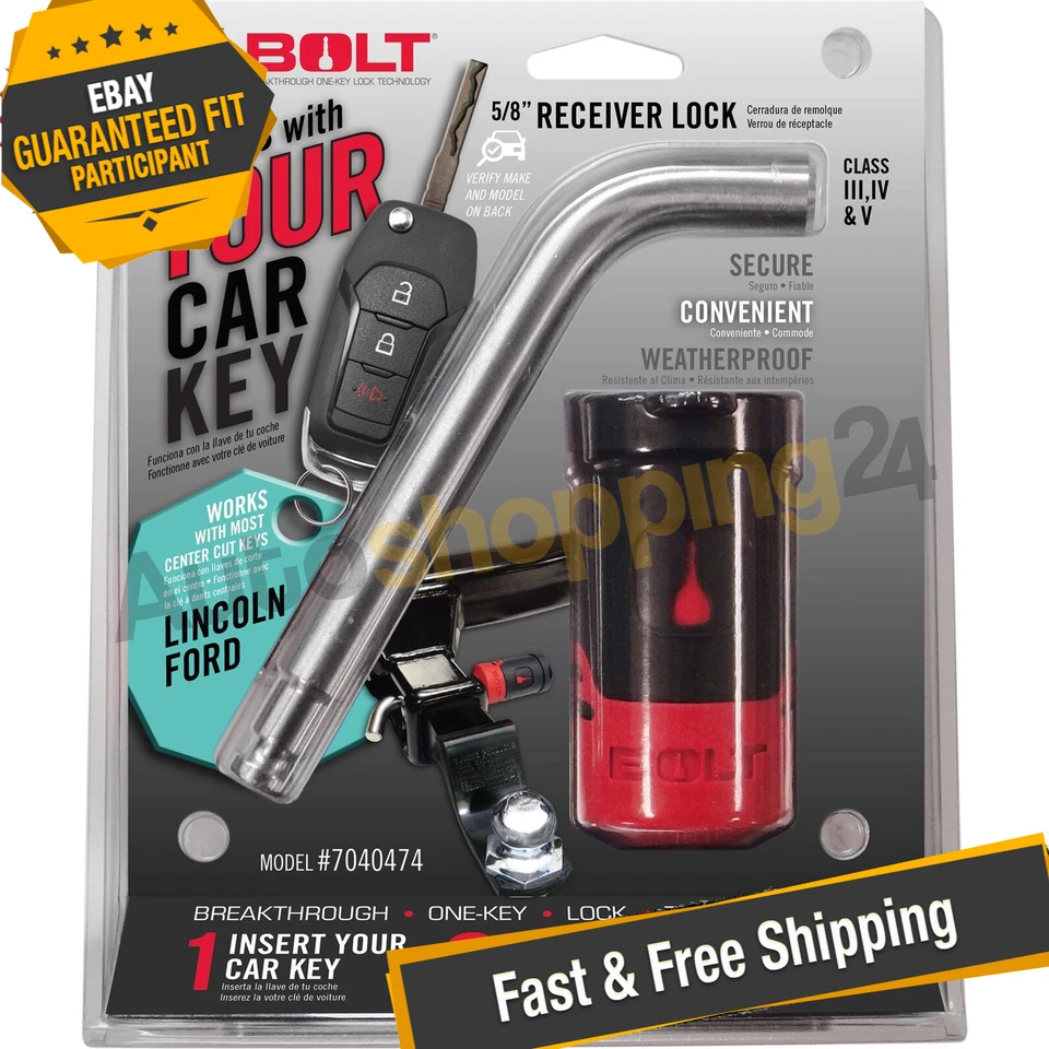 Bloqueio de receptor BOLT 7040474 5/8" para 2021-2024 Ford F-150 - Imagem 1 de 4