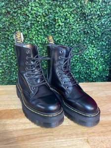 Womens Size 7 Doc Martens Jadon Leather Platform Boots - Picture 1 of 6