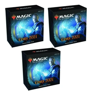 3x SEALED Magic The Gathering Core Set 2021 M21 Prerelease Kits - Picture 1 of 1